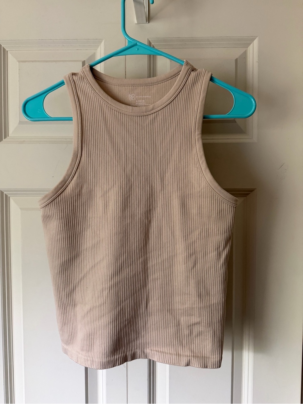 Ribbed Tank Top - Beige